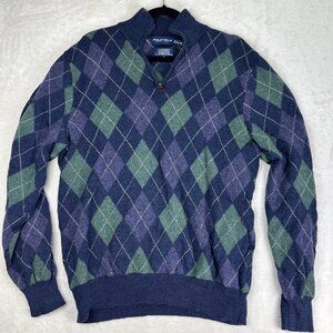 POLO GOLF RALPH LAUREN MERINO WOOL CASHMERE Knit PULLOVER Sweater 1/4 Zip MEN XL